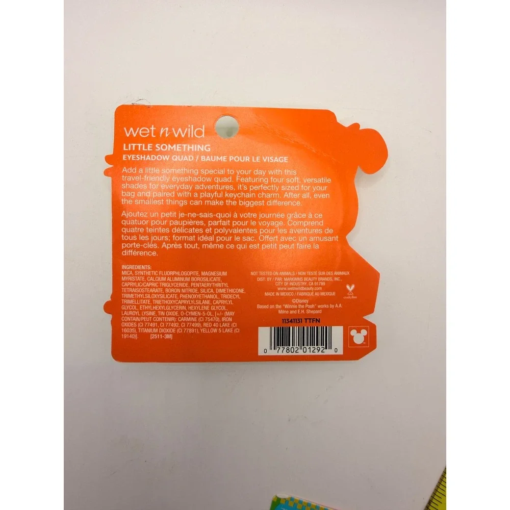 Wet n Wild Womens OS Winnie the Pooh Eyeshadow Quad Tigger Keychain‎ Disney Core